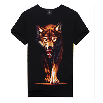 OEM Hommes 3D Impression Noir T-shirt Coton Pas Cher T-shirts